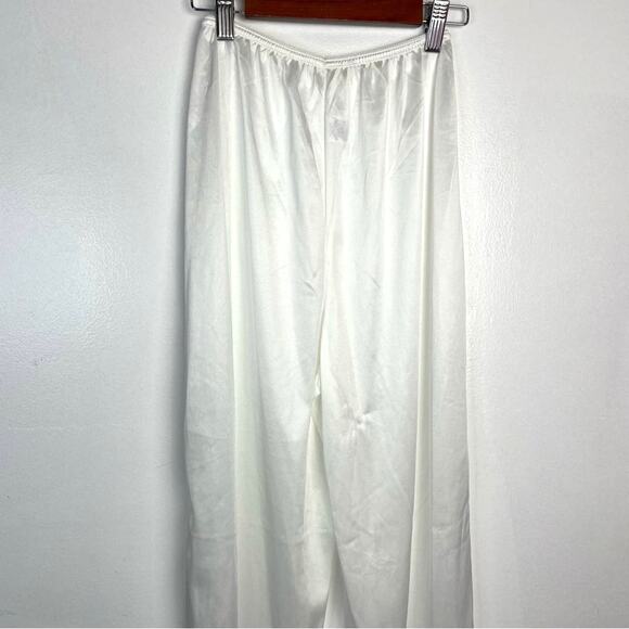 Vintage White Nylon Bloomers Pajama Pants Satiny Small - Picture 4 of 8